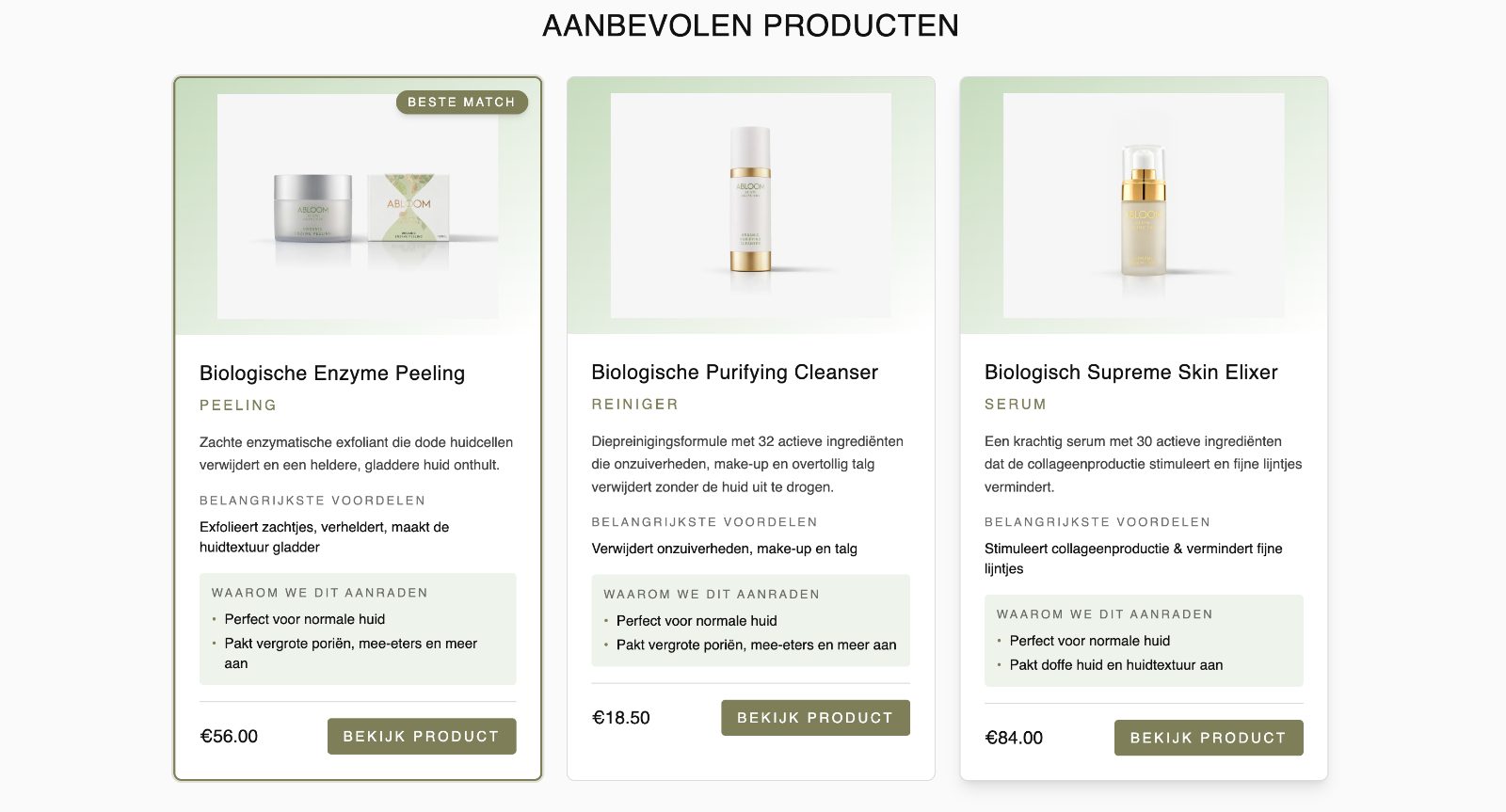 Abloom recommended products